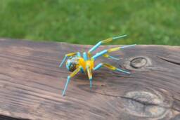 Glass Spider Lampwork Handcrafted Glass Animal, Art Spider Figurine Animal Figure Sculpture