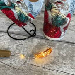 Santa Decorations, Christmas Tree, Xmas Vase, Light Up Bottle, Slate Heart, Plant Pot, Xmas Decs - thumbnail 3