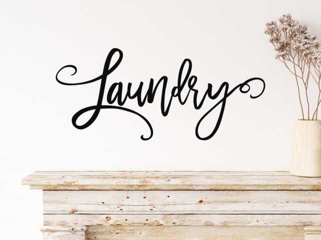Laundry Wall Decal- Room Vinyl Door Decal - Sign - image 1
