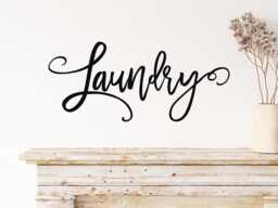 Laundry Wall Decal- Room Vinyl Door Decal - Sign