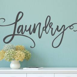 Laundry Wall Decal- Room Vinyl Door Decal - Sign - thumbnail 3
