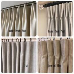 French Pleat Cotton Drapes Custom Reverie Drapery, 25 Colors - thumbnail 4