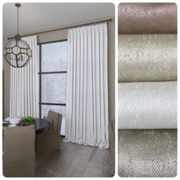 French Pleat Cotton Drapes Custom Reverie Drapery, 25 Colors - thumbnail 3
