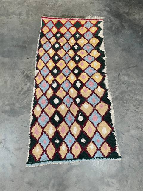Boucherouite Rug/Runner - Approximately 244x109cms - image 1