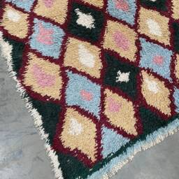 Boucherouite Rug/Runner - Approximately 244x109cms - thumbnail 4