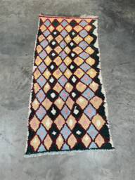 Boucherouite Rug/Runner - Approximately 244x109cms - thumbnail 1