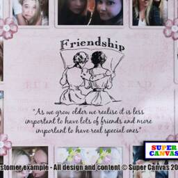 Friendship Best Friend Personalised 18 Picture Photo Collage Framed Canvas Print Unique Handmade Sister Daughter Birthday Gift - thumbnail 3