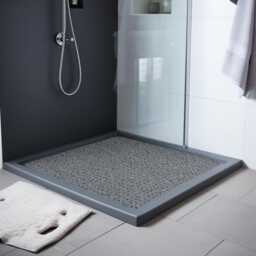 PVC Spaghetti Loofah Machine Washable Corner Shower Mat For Bathrooms & Showers - thumbnail 2