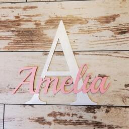 Personalized 3D Wood Name Sign - Nursery Wall Decor - thumbnail 3