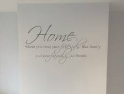 Family Wall Decal, & Friends Wall Sticker, Quote, Decor, Home Decal