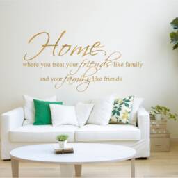 Family Wall Decal, & Friends Wall Sticker, Quote, Decor, Home Decal - thumbnail 2