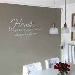 Family Wall Decal, & Friends Wall Sticker, Quote, Decor, Home Decal - thumbnail 3