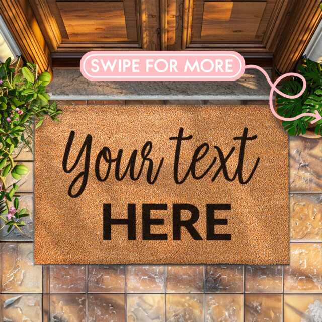 Create Your Own Welcome Mat - Bespoke Entryway Rug Personalised Home D??cor - image 1