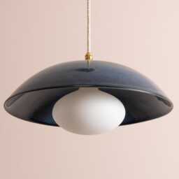 Blue Dusk Ceramic Lamp Shade & Pendant Set - thumbnail 3