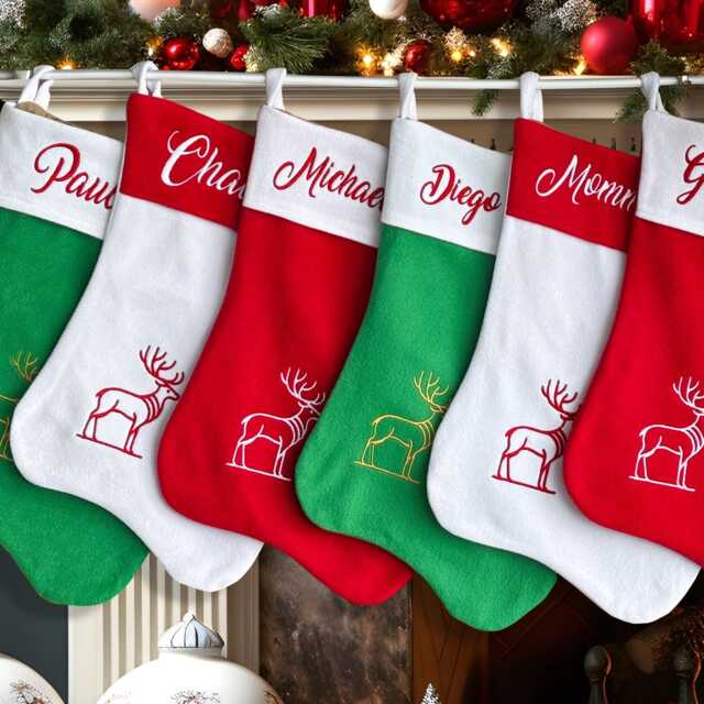 Christmas Stocking 2024, Personalized Stockings, Custom With Name Stocking, Christmas Gift, 2024 Family Stockings, Decor Gift - image 1