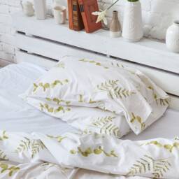 3 Pieces Floral Premium Cotton Bedding Set, Duvet Cover & Pillowcases King Size Duvet Cover, Queen Size Bedding Set - thumbnail 3