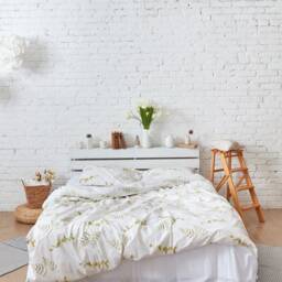 3 Pieces Floral Premium Cotton Bedding Set, Duvet Cover & Pillowcases King Size Duvet Cover, Queen Size Bedding Set - thumbnail 2