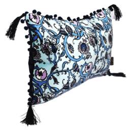 Blue, Lilic, Velvet, Highland Thistle, Scottish Flower, Wildflowers, Luxury Cushion, Thistle, Floral, Decorative, Print - thumbnail 2