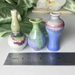 Cute Tiny Vase For Cat Whiskers Desk Decor Gifts Her, Handmade Pottery Unique Mom, Miniature Bud Ceramic Gifts - thumbnail 3
