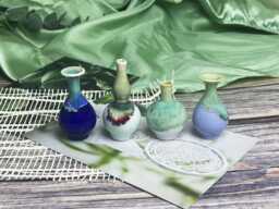 Cute Tiny Vase For Cat Whiskers Desk Decor Gifts Her, Handmade Pottery Unique Mom, Miniature Bud Ceramic Gifts - thumbnail 1