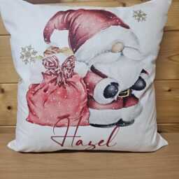 Santa Gonk Cushion, Personalised Gift For Lover, Christmas Gnome Home Decor Cushion - thumbnail 3
