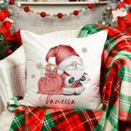 Santa Gonk Cushion, Personalised Gift For Lover, Christmas Gnome Home Decor Cushion - thumbnail 2