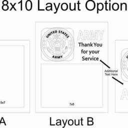 Us Army Picture Frame -8x10 Holds 5x7 Photo - United States Retirement Gift For Officer Commissioning Veteran - thumbnail 2