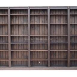 Solid Wood Bookcase, 7Ft X 11Ft, Heavy Duty Adjustable Shelving Unit, Library Storage Bookshelves - thumbnail 2