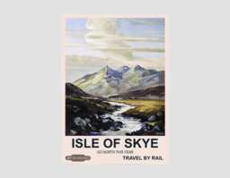 Vintage Isle Of Skye British Rail Travel Poster Print - thumbnail 1