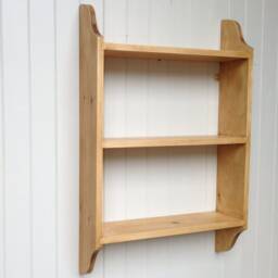 Three Tier Wall Book Shelf, Cottage Rack, Kitchen Shelves, Bathroom - Various Sizes Available - thumbnail 3