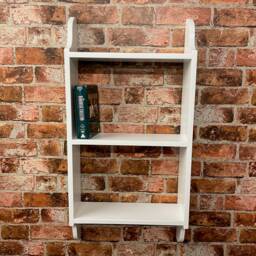 Three Tier Wall Book Shelf, Cottage Rack, Kitchen Shelves, Bathroom - Various Sizes Available - thumbnail 2