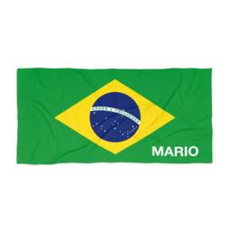 Brazil Beach Towel, Flag Tovel, Of Brazil, Beach Country Gift, Brazil Gift - thumbnail 2