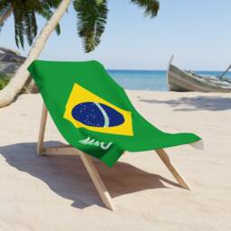 Brazil Beach Towel, Flag Tovel, Of Brazil, Beach Country Gift, Brazil Gift - thumbnail 4