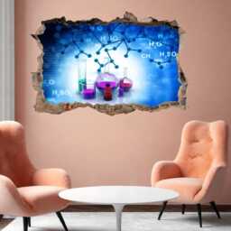 Chemistry Elements Test Tubes Wall Decal Sticker Mural Poster Print Art School Decor Ck27 - thumbnail 2