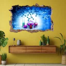 Chemistry Elements Test Tubes Wall Decal Sticker Mural Poster Print Art School Decor Ck27 - thumbnail 3