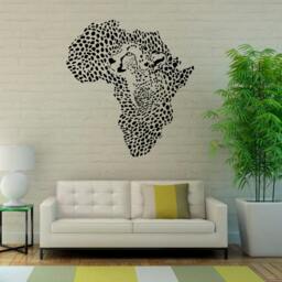 Safari Wall Decal African Map Vinyl Sticker Animals Bedroom Home Art Decor - 11Sfr1 - thumbnail 2