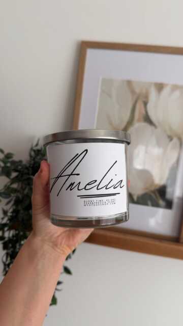 Personalised Name Candle/ Custom/ Gift For Birthdays, Graduation, Weddings, Anniversaries, Teachers Day, Thank You Gift/ - image 1