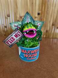 Little Shop Of Horrors Audrey 2 Coffee Can Sculpture 6 Inches Tall Feed Me Seymour Venus Flytrap For Tiki Oasis Halloween - thumbnail 1