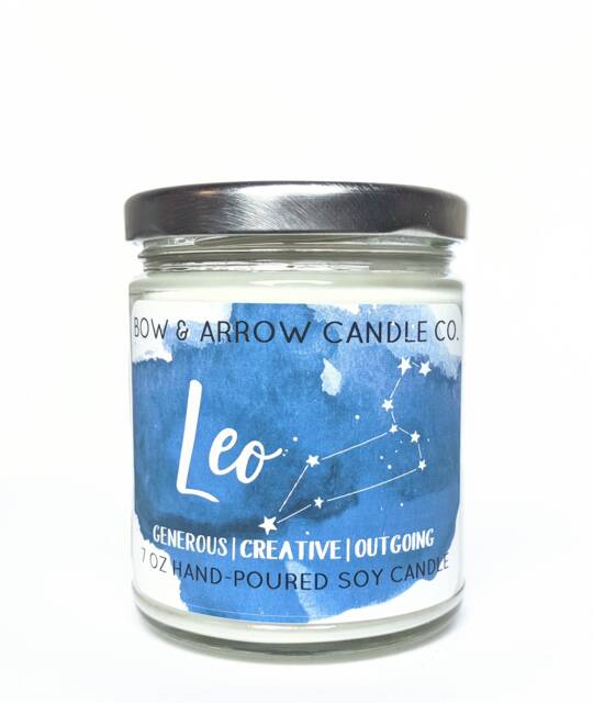 Soy Candle Zodiac Collection - Astrology Candles Constellation Leo Celestial Gift Idea Signs - image 1