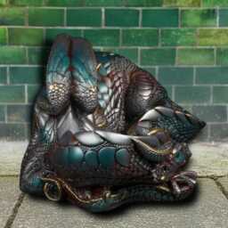 Fantasy Concrete Dragon Figurin Stone Garden Sculpture Outdoor Wild Animal Ornament Handcrafted Cement Art Dragon Lover Gift - thumbnail 3