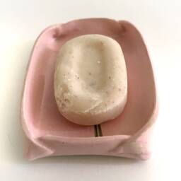 Lily Of The Valley Ceramic Dish Pink Botanical Pottery, Spoon Rest - thumbnail 2