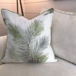 Barbara Barry Idyllwild Pillow Cover, Spring Green Linen - thumbnail 2