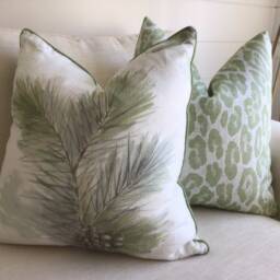 Barbara Barry Idyllwild Pillow Cover, Spring Green Linen - thumbnail 4