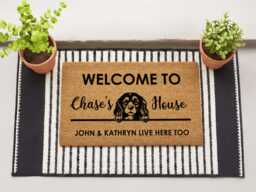 Spaniel Doormat - Custom Dog Breed Mat Cute Rug Gifts For Lover Personalized Welcome Decor - thumbnail 1
