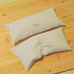 Medium Firm Mac's Natural Organic Buckwheat Hull Neck & Lumbar Pillow, 15 Inches Long X 7 Wide 1-1/2 Loft, No Zipper - thumbnail 2