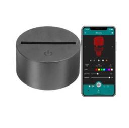 Personalized Puppy 3D Illusion Night Light, Bluetooth App Control - thumbnail 2