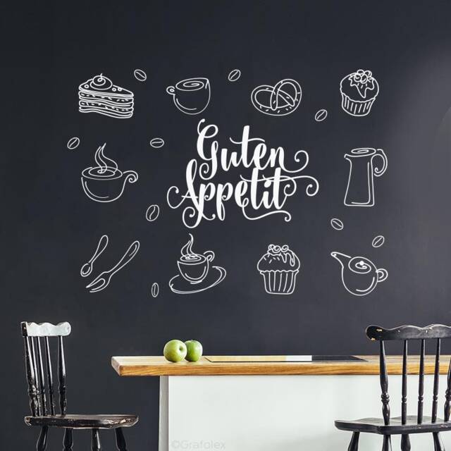 Wall Sticker Bon Appetit Tattoo Decoration Kitchen Dining Room W501B - image 1