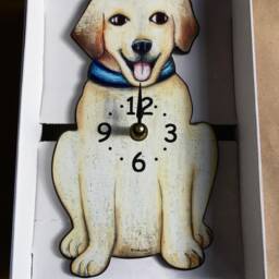 Labrador Dog Clocks With Wagging Tail-White-Brown-Yellow Or Black - thumbnail 4