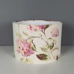 Lampshades in Laura Ashley Hydrangea Pink Natural Fabric Handmade Free Delivery - thumbnail 4