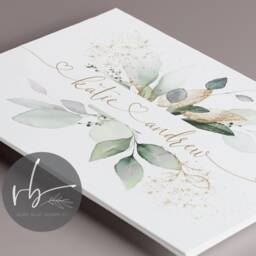 Family Names Heart Personalised Print, Family, Gold Greenery Foliage Eucalyptus Keepsake, New Home Gift, Couple Engagement Gift - thumbnail 3